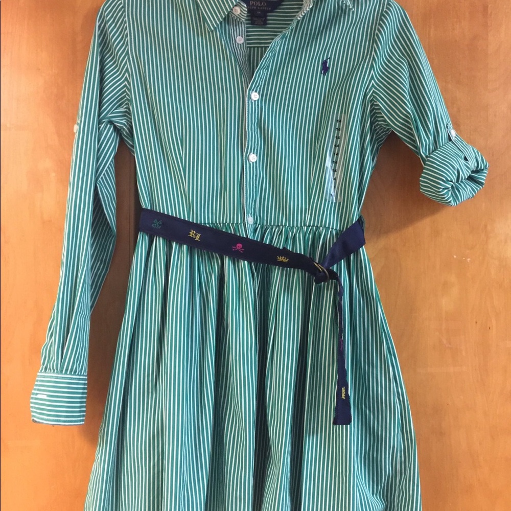 Green polo dress